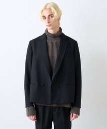 Lui's | 【オリジナルファブリック4×4セットアップシリーズ】 ショートダブルジャケット(テーラードジャケット)