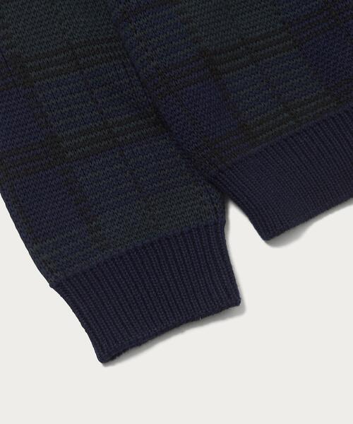 BEAUTY&YOUTH UNITED ARROWS（ビューティーアンドユースユナイテッドアローズ）の「BY ブラックウォッチ バルーンシルエット ニット -ウォッシャブル-（ニット/セーター・メンズ・ダークグリーン・XL/S/L/M）」の2枚目の写真