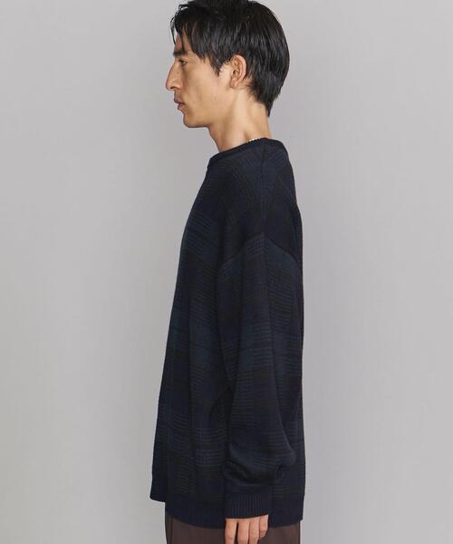 【最終値下げ・美品】〈H〉H BEAUTY&YOUTH バルーンニット ブラック ユニセックス)ベーシックヘンリーネックニット | ファッション