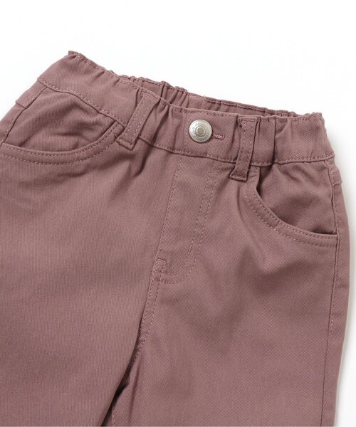 apres les cours（アプレレクール）の「カラフルツイル/7days Style pants　10分丈（その他パンツ・キッズ・ブラウン/ピンク/カーキ/ブラック/アイボリー/ブルー・110/120/80/90/130/140/100）」の10枚目の写真