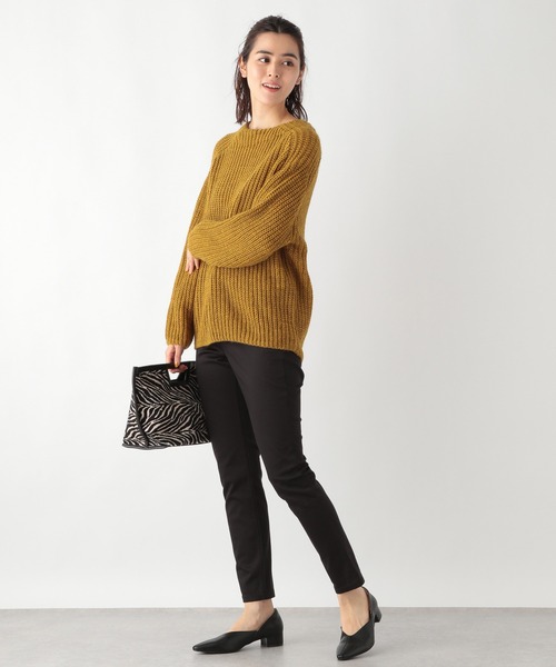 LEPSIM(レプシィム)の「【WEB限定3L・4Lサイズ】SLIM FIT パンツ 948368(その他パンツ・レディース・チャコールグレー/ブラック・3L/4L)」の8枚目の写真