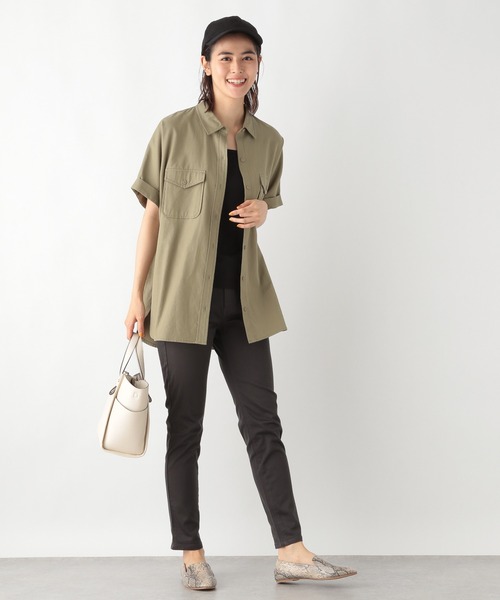 LEPSIM(レプシィム)の「【WEB限定3L・4Lサイズ】SLIM FIT パンツ 948368(その他パンツ・レディース・チャコールグレー/ブラック・3L/4L)」の6枚目の写真