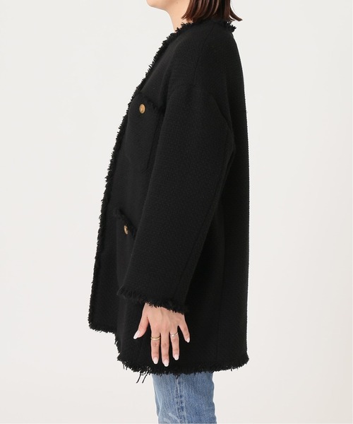 極美品✨ジャーナルスタンダード　GIOLICAツイードBIGジャケット　ブラック ジャーナルスタンダード レサージュ JOURNAL STANDARD L'ESSAGE