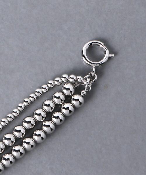 UNITED ARROWS（ユナイテッドアローズ）の「＜UNITED ARROWS＞3連 MT チョーカー（チョーカー・レディース・シルバー・FREE）」の3枚目の写真