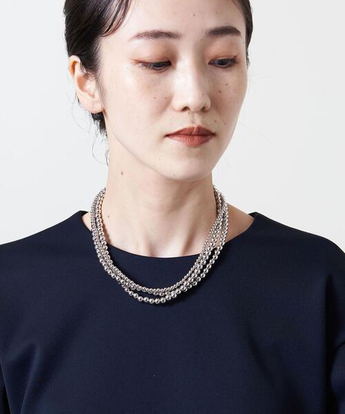UNITED ARROWS（ユナイテッドアローズ）の「＜UNITED ARROWS＞3連 MT チョーカー（チョーカー・レディース・シルバー・FREE）」の6枚目の写真