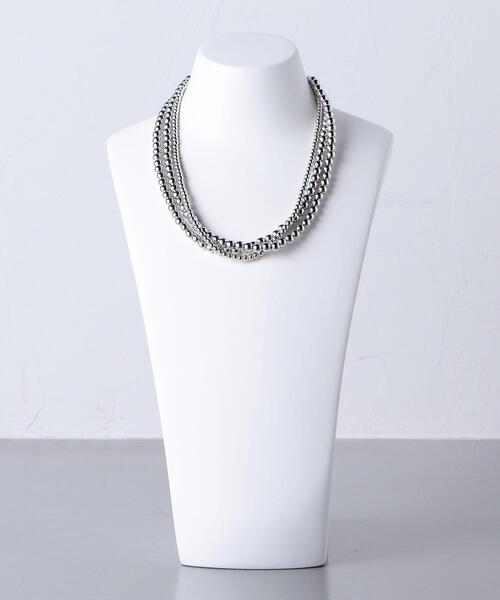 UNITED ARROWS（ユナイテッドアローズ）の「＜UNITED ARROWS＞3連 MT チョーカー（チョーカー・レディース・シルバー・FREE）」の7枚目の写真