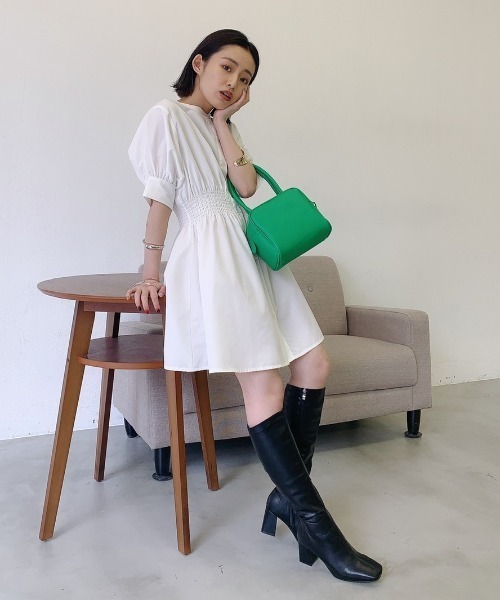 VANNIE U(ヴァニーユー)の「カラーボストンBAG(ボストンバッグ・レディース・ホワイト/イエロー/グリーン・FREE)」の17枚目の写真