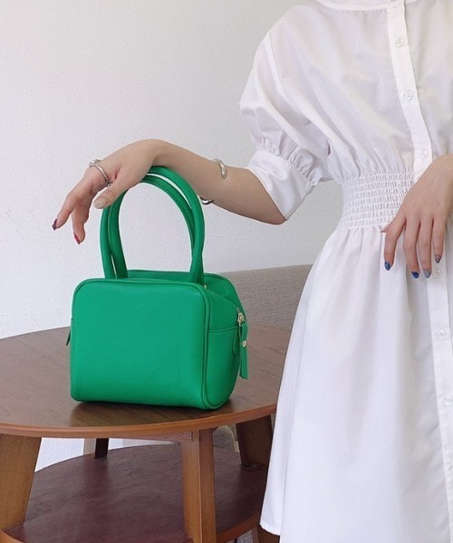 VANNIE U(ヴァニーユー)の「カラーボストンBAG(ボストンバッグ・レディース・ホワイト/イエロー/グリーン・FREE)」の20枚目の写真