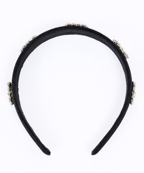 WC（ダブル シー）の「ベロアビジューカチューシャ（カチューシャ・レディース・ブラック・FREE）」の8枚目の写真