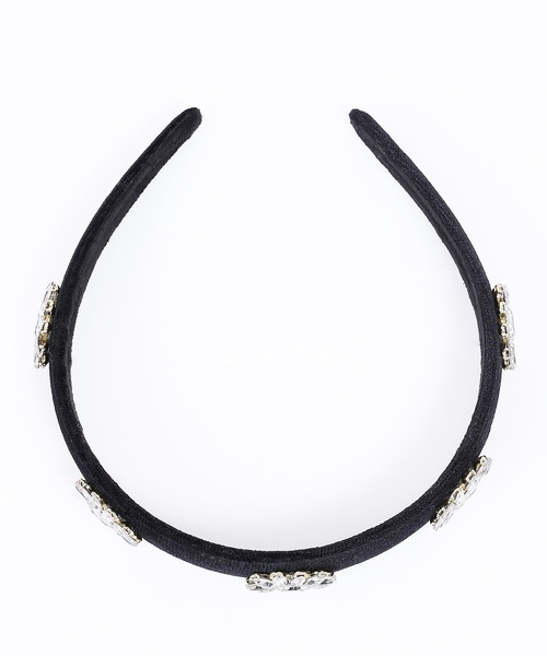 WC（ダブル シー）の「ベロアビジューカチューシャ（カチューシャ・レディース・ブラック・FREE）」の7枚目の写真