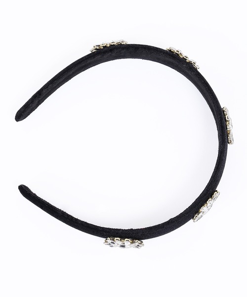 WC（ダブル シー）の「ベロアビジューカチューシャ（カチューシャ・レディース・ブラック・FREE）」の9枚目の写真