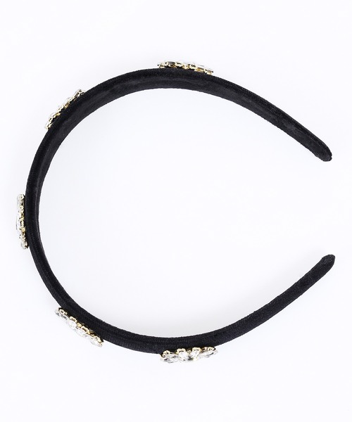 WC（ダブル シー）の「ベロアビジューカチューシャ（カチューシャ・レディース・ブラック・FREE）」の6枚目の写真