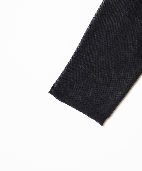 WEGO（ウィゴー）の「WEGO/シアーショートニット（ニット/セーター・レディース・オフホワイト/サックスブルー/オレンジ/ブラック・FREE）」の12枚目の写真