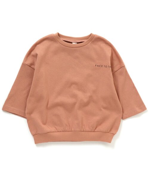 apres les cours（アプレレクール）の「リラックスロゴTシャツ（Tシャツ/カットソー・キッズ・ピンク/ブルー/ベージュ/ブラウン/オレンジ・100/110/140/90/120/130/80）」の5枚目の写真