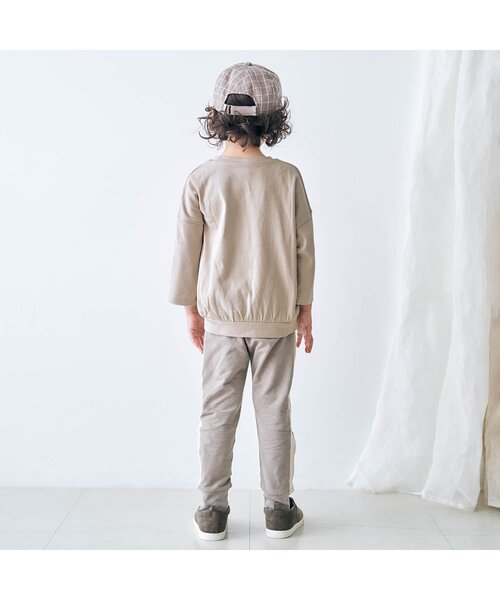 apres les cours（アプレレクール）の「リラックスロゴTシャツ（Tシャツ/カットソー・キッズ・ピンク/ブルー/ベージュ/ブラウン/オレンジ・100/110/140/90/120/130/80）」の7枚目の写真