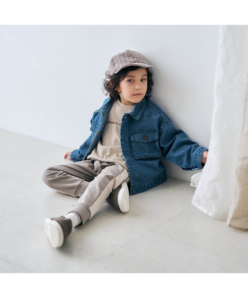 apres les cours（アプレレクール）の「リラックスロゴTシャツ（Tシャツ/カットソー・キッズ・ピンク/ブルー/ベージュ/ブラウン/オレンジ・100/110/140/90/120/130/80）」の9枚目の写真