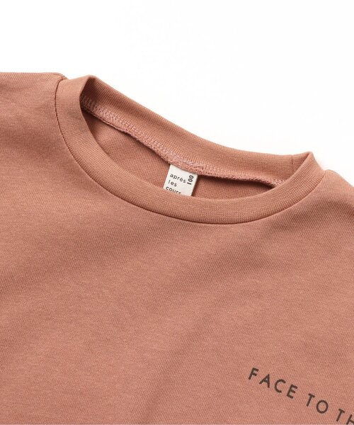 apres les cours（アプレレクール）の「リラックスロゴTシャツ（Tシャツ/カットソー・キッズ・ピンク/ブルー/ベージュ/ブラウン/オレンジ・100/110/140/90/120/130/80）」の19枚目の写真