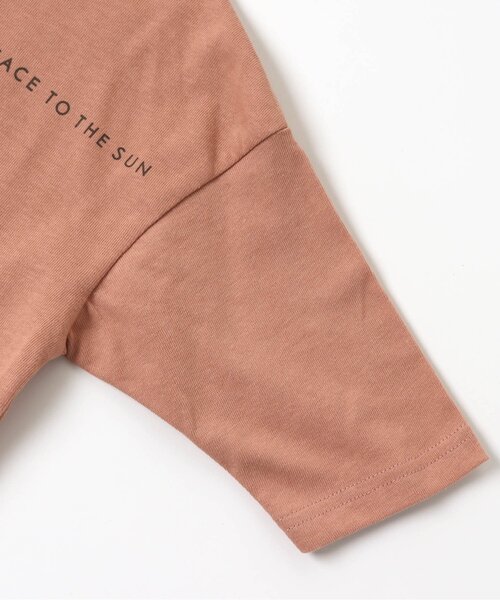 apres les cours（アプレレクール）の「リラックスロゴTシャツ（Tシャツ/カットソー・キッズ・ピンク/ブルー/ベージュ/ブラウン/オレンジ・100/110/140/90/120/130/80）」の21枚目の写真