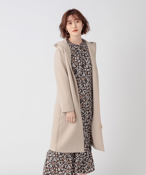 RIVE DROITE（リヴドロワ）の「ソフトな着心地でロングシーズン活躍する　ダンボールZIPコート（その他アウター・レディース・グレー系その他/ベージュ/ネイビー・FREE）」の9枚目の写真