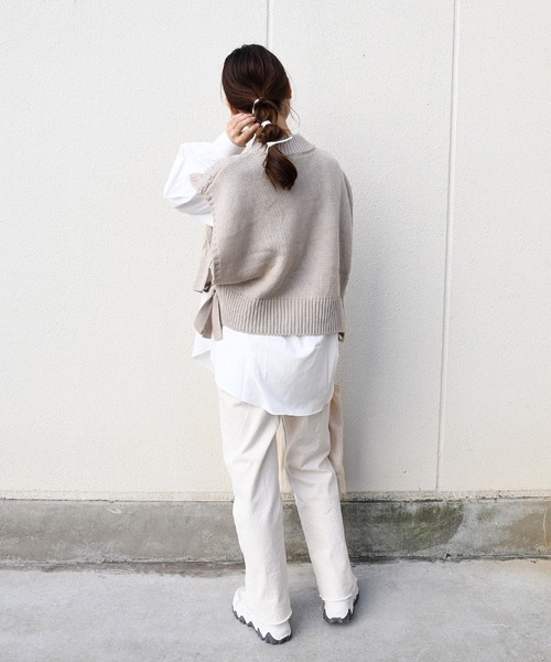 NOFALL（ノーフォール）の「デザインソールダッドスニーカー（スニーカー・レディース・ホワイト/ベージュ・LL/3L/SS/S/M/L）」の17枚目の写真