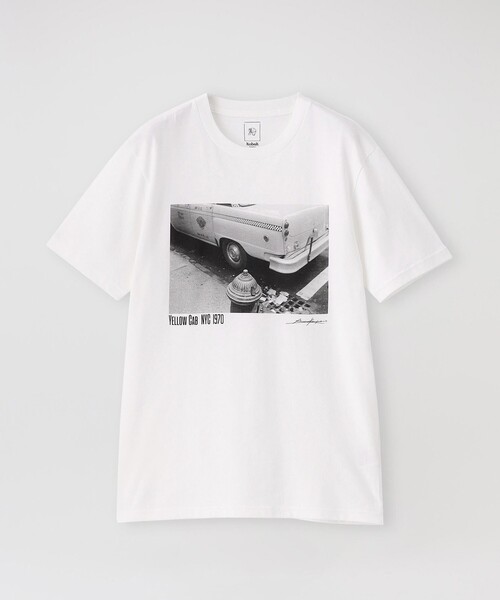 LOVELESS(ラブレス)の「【KOBAK×LOVELESS】WOMEN EXCLUSIVE フォトTシャツ Yellow Cab NYC(Tシャツ/カットソー・レディース・ホワイト・S)」の1枚目の写真