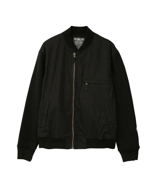 HYSTERIC GLAMOUR(ヒステリックグラマー)の「MIDDLE FINGER リブブルゾン(その他アウター・メンズ・ブラック/カモフラージュ/カーキ・SMALL/MEDIUM/LARGE/X-LARGE)」の2枚目の写真