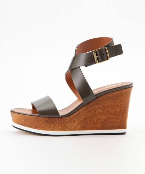 FABIO RUSCONI（ファビオルスコーニ）の「FABIO RUSCONI / ラップベルト ウェッジサンダル（サンダル・レディース・チャコールグレー・38/35/37/36）」の10枚目の写真