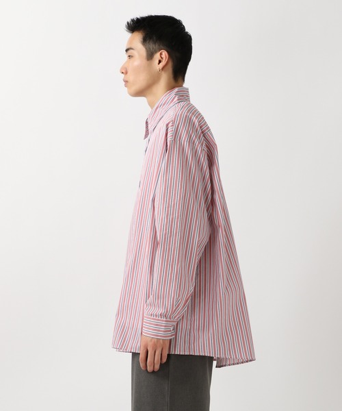 ALAND(エーランド)の「3.3Field Trip/OVER STRIPE シャツ 2254700(シャツ/ブラウス・メンズ・ピンク/ブルー・FREE)」の17枚目の写真