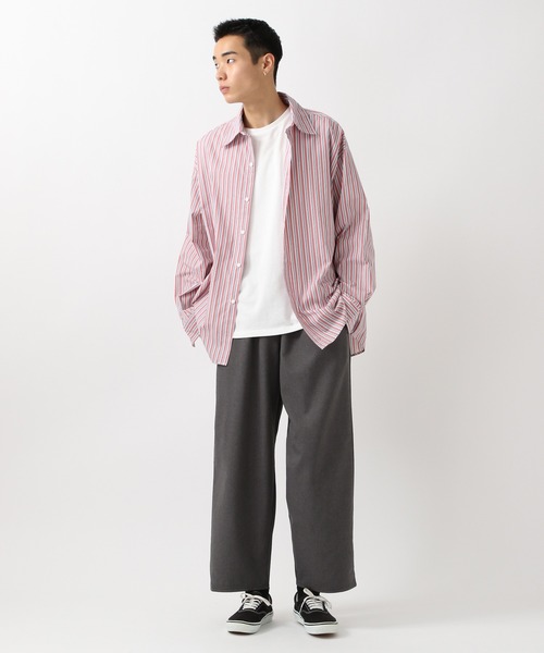 ALAND(エーランド)の「3.3Field Trip/OVER STRIPE シャツ 2254700(シャツ/ブラウス・メンズ・ピンク/ブルー・FREE)」の14枚目の写真