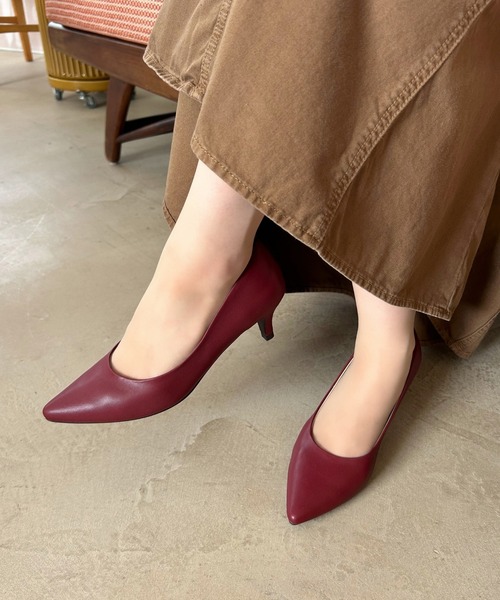 ORiental TRaffic（オリエンタルトラフィック）の「跳べるパンプス ミドルヒール R-3202（パンプス・レディース・ブラック/ブラック系その他3/レッド/イエロー/ベージュ/カーキ/オレンジ系/グリーン/ネイビー/ブラック系その他・37/33/38/43/41/35/36/34/40/39/42）」の9枚目の写真