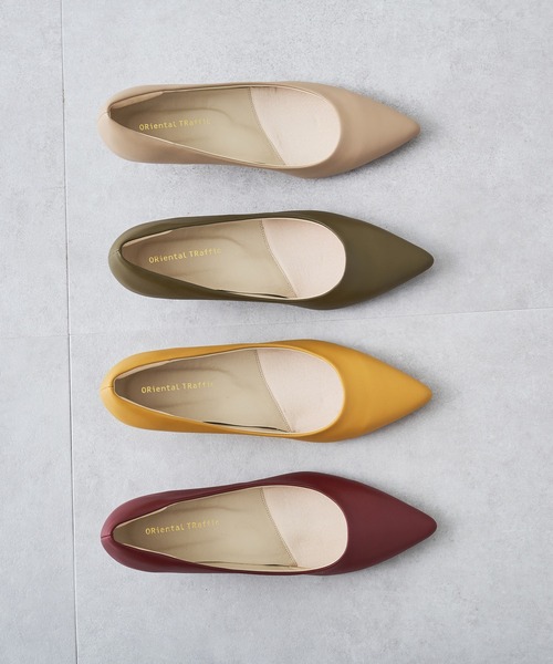 ORiental TRaffic（オリエンタルトラフィック）の「跳べるパンプス ミドルヒール R-3202（パンプス・レディース・ブラック/ブラック系その他3/レッド/イエロー/ベージュ/カーキ/オレンジ系/グリーン/ネイビー/ブラック系その他・37/33/38/43/41/35/36/34/40/39/42）」の19枚目の写真