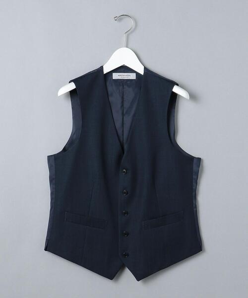 WORK TRIP OUTFITS GREEN LABEL RELAXING（ワークトリップアウトフィッツグリーンレーベル リラクシング）の「WTO シャンブレー 5B スーツベスト -ウォッシャブル- ＊＊（スーツベスト・メンズ・ダークブラウン/ネイビー・XXS/40/XL/50/XS/42/S/44/M/46/L/48）」の10枚目の写真