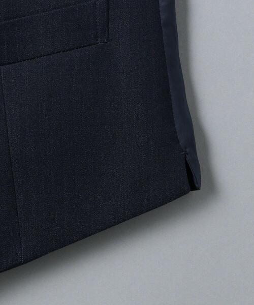 WORK TRIP OUTFITS GREEN LABEL RELAXING（ワークトリップアウトフィッツグリーンレーベル リラクシング）の「WTO シャンブレー 5B スーツベスト -ウォッシャブル- ＊＊（スーツベスト・メンズ・ダークブラウン/ネイビー・XXS/40/XL/50/XS/42/S/44/M/46/L/48）」の15枚目の写真