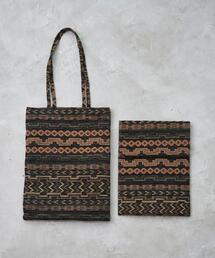 green label relaxing | ジャカード バッグ イン PC ケース 2WAY バッグ(トートバッグ)