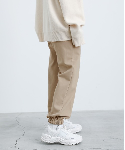 select MOCA（セレクトモカ）の「2021 A/W スウェットジョガーパンツ（スウェットパンツ・レディース・ブラック/ライトベージュ・FREE）」の8枚目の写真