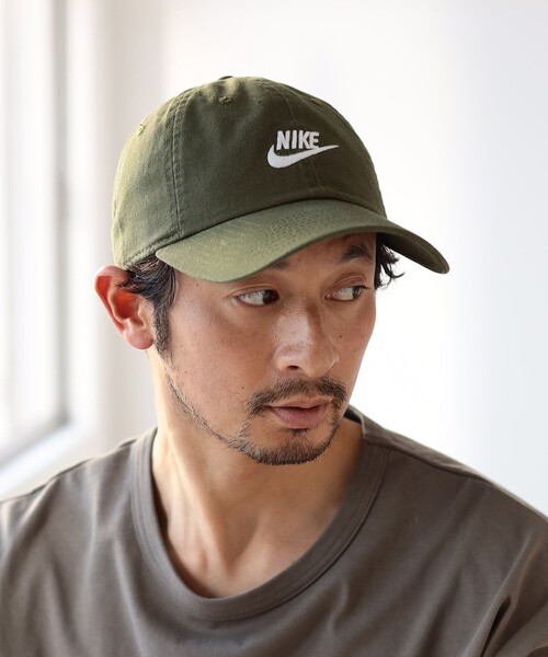 NIKE（ナイキ）の「NIKE / H86 フーチュラ ウォッシュド キャップ（キャップ・メンズ・ブラック/アイボリー/オリーブ/ホワイト/グリーン・ONE SIZE）」の6枚目の写真