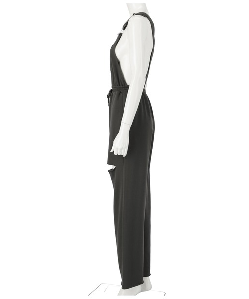 ANAP(アナップ)の「ワイドスウェットサロペット(サロペット/オーバーオール・レディース・スミクロ/グレイッシュベージュ・FREE)」の10枚目の写真
