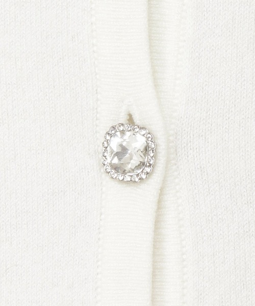 WILLSELECTION（ウィルセレクション）の「ビジューボタンラッフルカーデトップス（カーディガン/ボレロ・レディース・オフホワイト/ピンク/ラベンダー/グリーン・MEDIUM）」の19枚目の写真