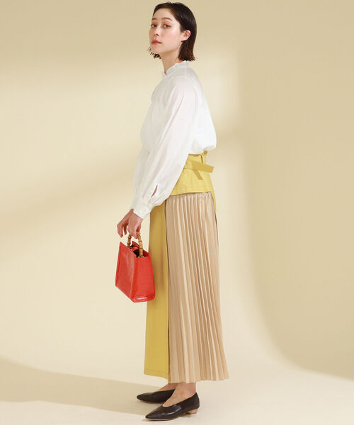 Ray BEAMS（レイビームス）の「MOHI / ソフト レザー バレエシューズ（ドレスシューズ・レディース・ダークブラウン/オフホワイト/イエロー・38/39/36/37/35）」の22枚目の写真