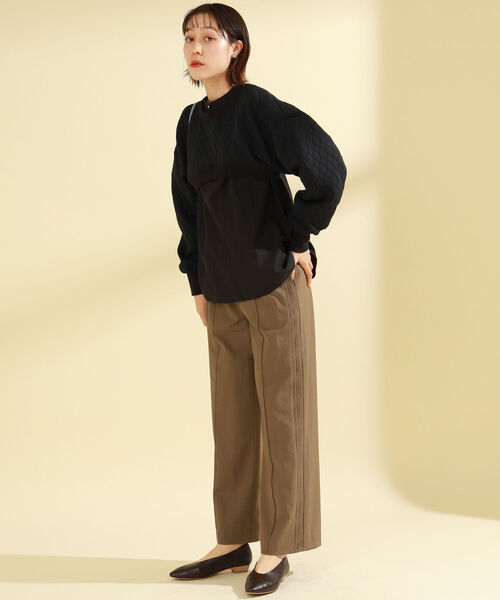 Ray BEAMS（レイビームス）の「MOHI / ソフト レザー バレエシューズ（ドレスシューズ・レディース・ダークブラウン/オフホワイト/イエロー・38/39/36/37/35）」の21枚目の写真