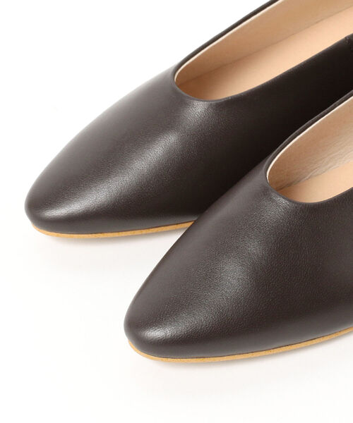 Ray BEAMS（レイビームス）の「MOHI / ソフト レザー バレエシューズ（ドレスシューズ・レディース・ダークブラウン/オフホワイト/イエロー・38/39/36/37/35）」の14枚目の写真