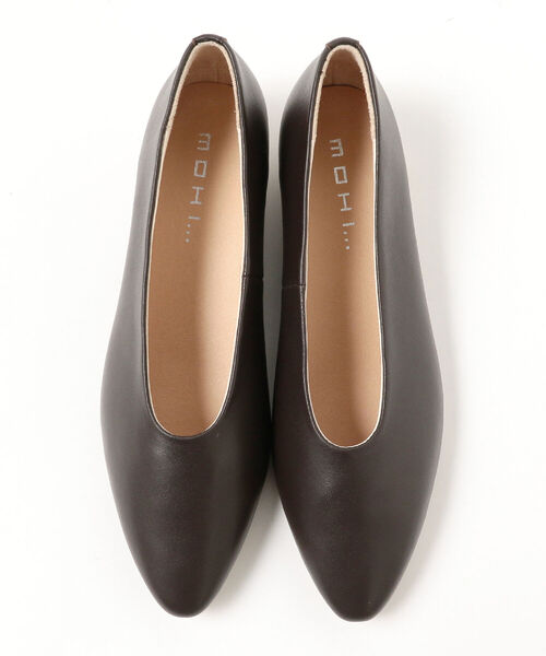 Ray BEAMS（レイビームス）の「MOHI / ソフト レザー バレエシューズ（ドレスシューズ・レディース・ダークブラウン/オフホワイト/イエロー・38/39/36/37/35）」の11枚目の写真