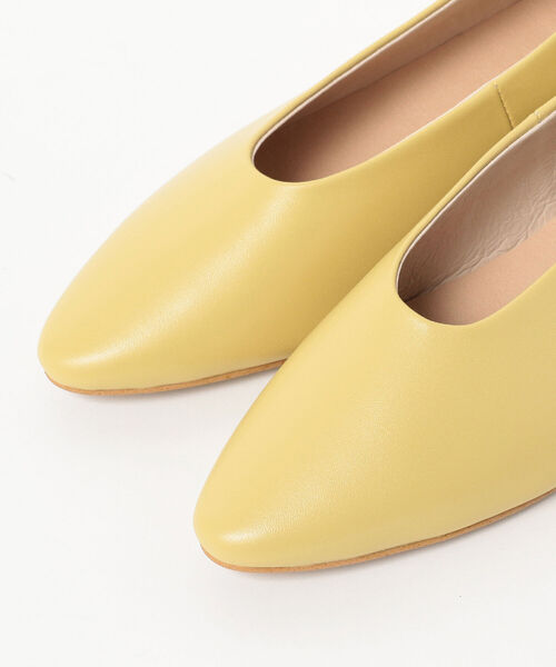 Ray BEAMS（レイビームス）の「MOHI / ソフト レザー バレエシューズ（ドレスシューズ・レディース・ダークブラウン/オフホワイト/イエロー・38/39/36/37/35）」の8枚目の写真