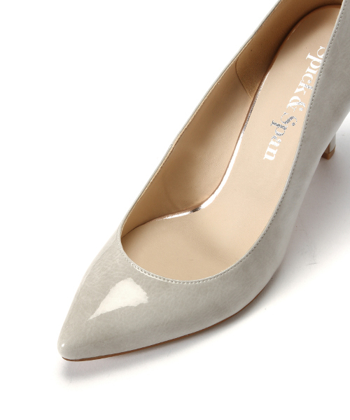 Spick & Span（スピックアンドスパン）の「285ORIGINAL Fエナメルポインテッドパンプス◆（パンプス・レディース・ブラック/ライトグレー/ライトインディゴブルー/ピンクベージュ・36/37/36.5/37.5/38）」の10枚目の写真