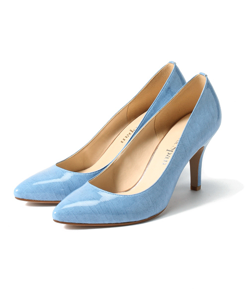 Spick & Span（スピックアンドスパン）の「285ORIGINAL Fエナメルポインテッドパンプス◆（パンプス・レディース・ブラック/ライトグレー/ライトインディゴブルー/ピンクベージュ・36/37/36.5/37.5/38）」の17枚目の写真