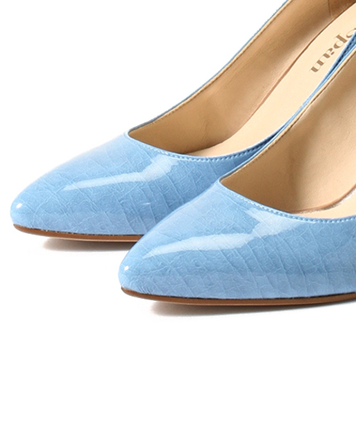 Spick & Span（スピックアンドスパン）の「285ORIGINAL Fエナメルポインテッドパンプス◆（パンプス・レディース・ブラック/ライトグレー/ライトインディゴブルー/ピンクベージュ・36/37/36.5/37.5/38）」の18枚目の写真