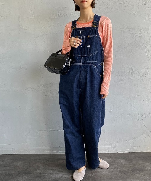 MILLER（ミラー）の「[MILLER/ミラー] カップ付き バックコンシャス ロングスリーブボーダーリブTシャツ（Tシャツ/カットソー・レディース・オフホワイト/ブラウン/グリーン/ブルー/オレンジ/グリーン系2・F）」の15枚目の写真