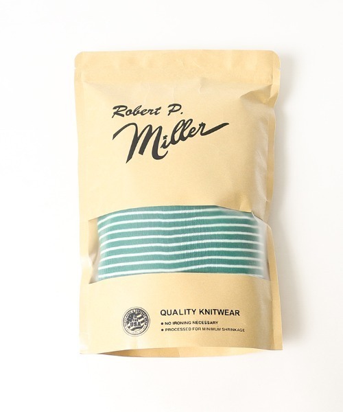 MILLER（ミラー）の「[MILLER/ミラー] カップ付き バックコンシャス ロングスリーブボーダーリブTシャツ（Tシャツ/カットソー・レディース・オフホワイト/ブラウン/グリーン/ブルー/オレンジ/グリーン系2・F）」の14枚目の写真