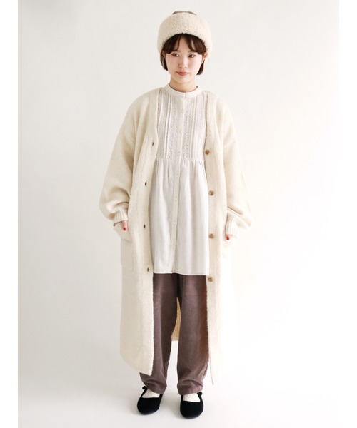 Samansa Mos2（サマンサ モスモス）の「太コーデュロイテーパードパンツ（その他パンツ・レディース・オレンジ/ブルー/モカ/キナリ・ﾌﾘ-）」の10枚目の写真