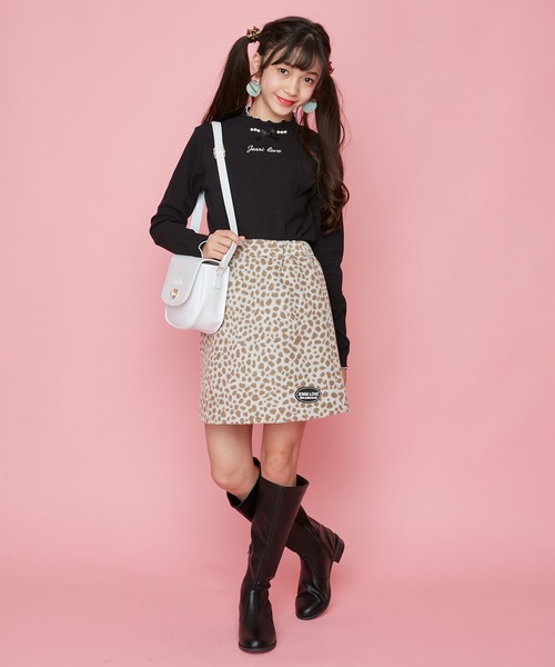 JENNI love(ジェニィラブ)の「ハーフムーンショルダーバッグ(ショルダーバッグ・キッズ・オフホワイト/ブラック/ラベンダー・F)」の18枚目の写真